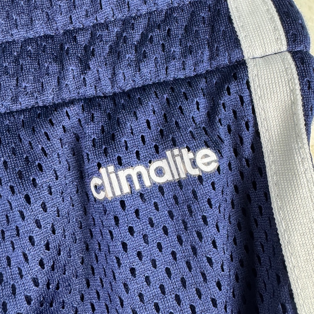 Adidas‎ Basketball Mesh Pants XL 4XO Navy Blue White Stripe Athletic Drawstring - Picture 11 of 12